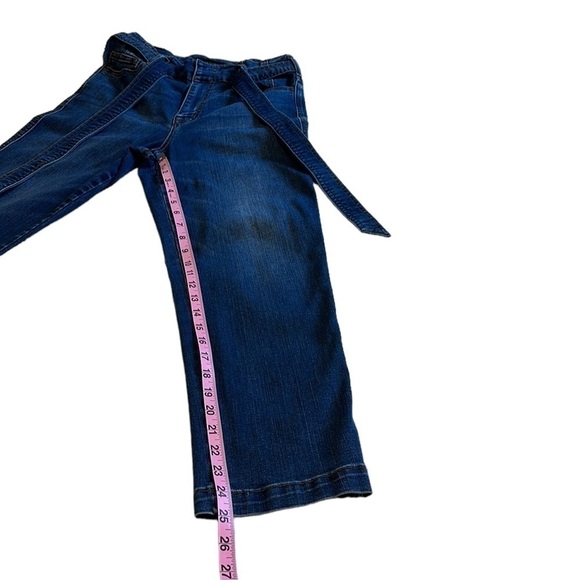Sanctuary Denim Modern Straight Crop High Rise Belted Tie Waist Jeans - size 28 - Picture 13 of 15